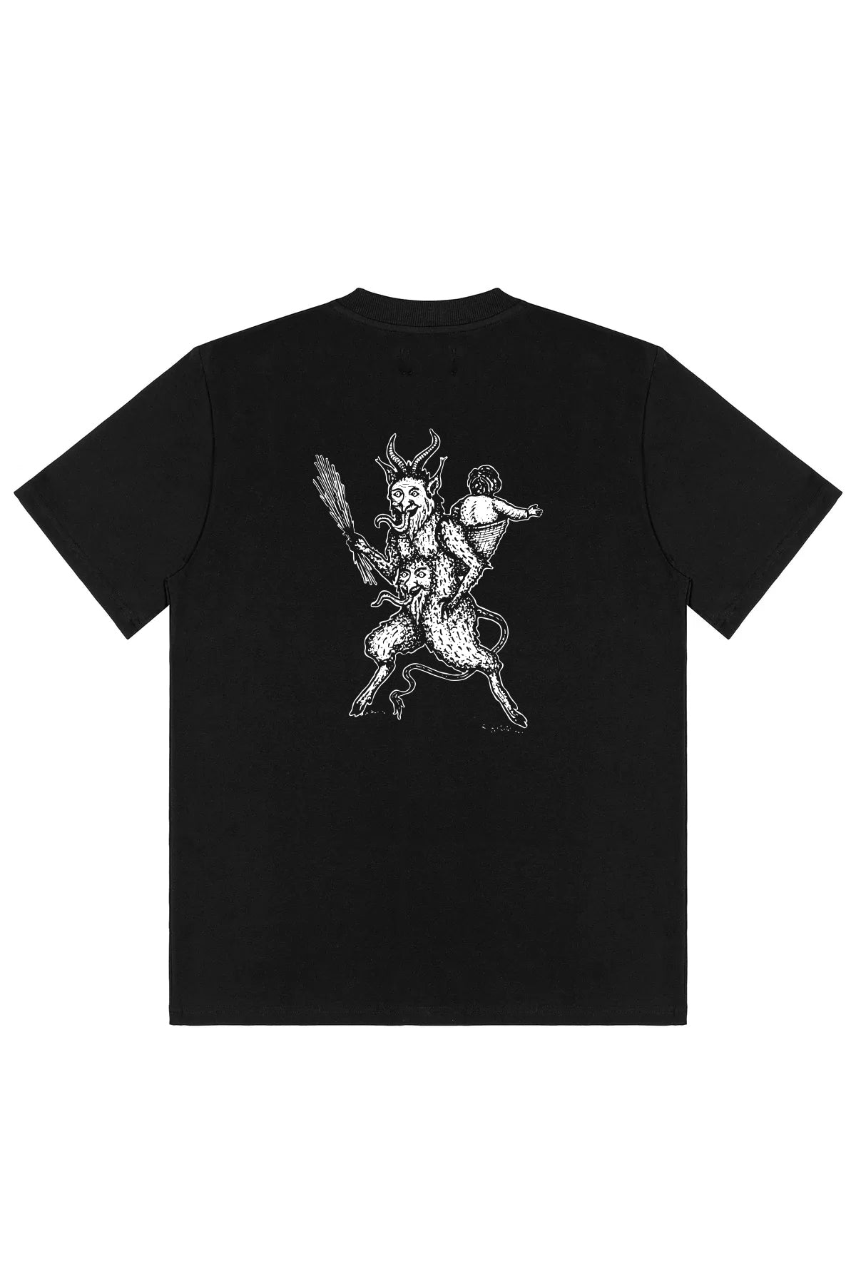 Czarna Koszulka BIES T-SHIRT - Goth & Rock, Nu Metal od Bies Clothing. Wysokiej jakości bawełna, mroczny design. Idealny gotycki styl dla fanów alternatywnej mody, unisex goth clothing, gothic basics, rock fashion, nu metal.
